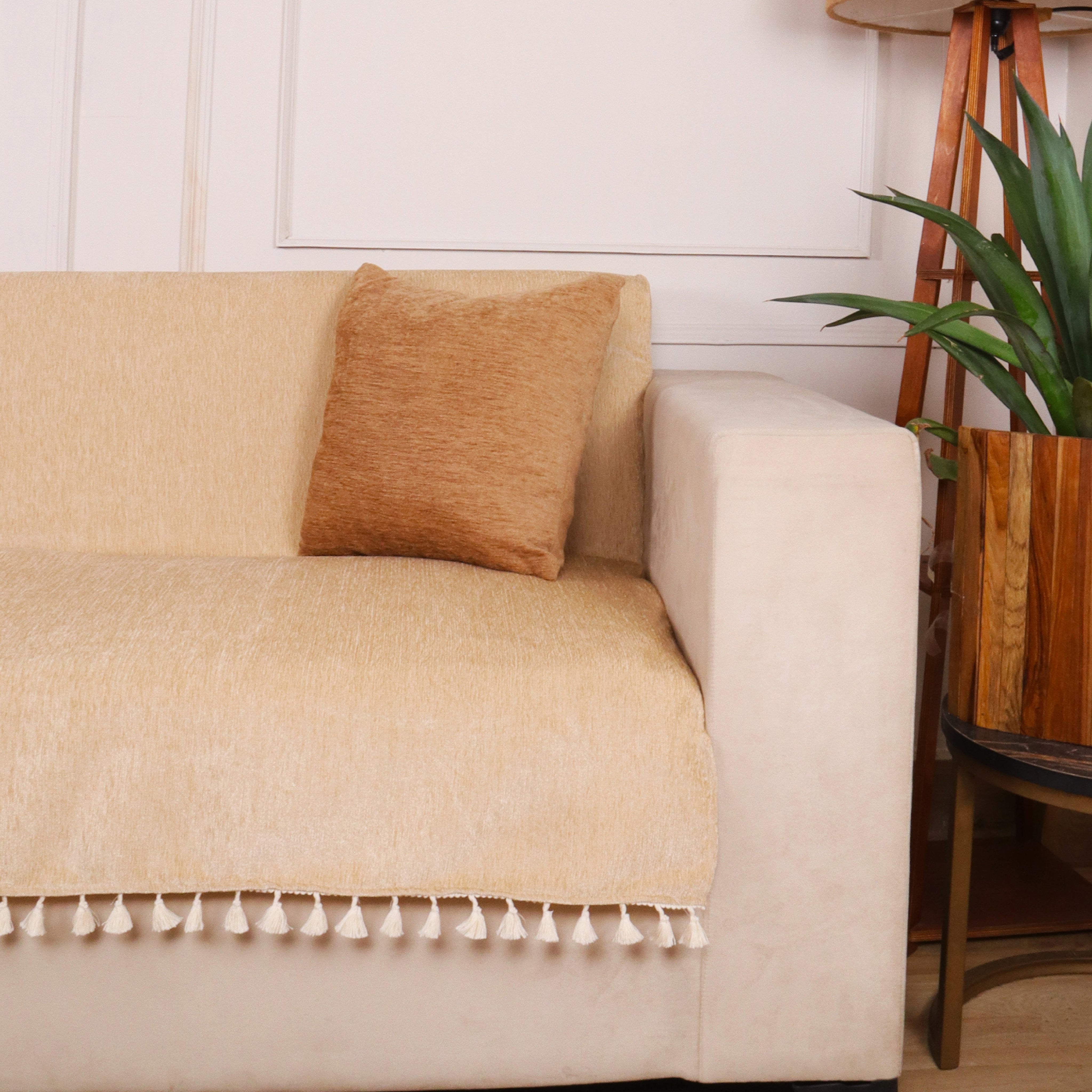 2 Seater Full (48x60 Inch),Light Beige
