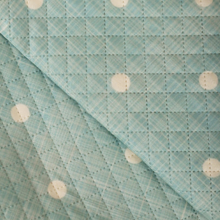 2 Seater Full (48x60 Inch),Green (Polka Dot)