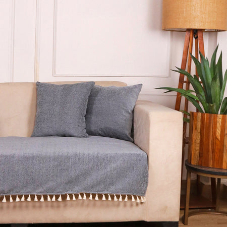 2 Seater Half (48x30 Inch),Light Grey
