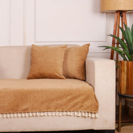 3 Seater Half (70x30 Inch),Dark Beige