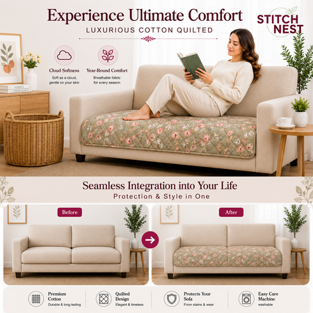 2 Seater (48x30 Inch),Linenbloom