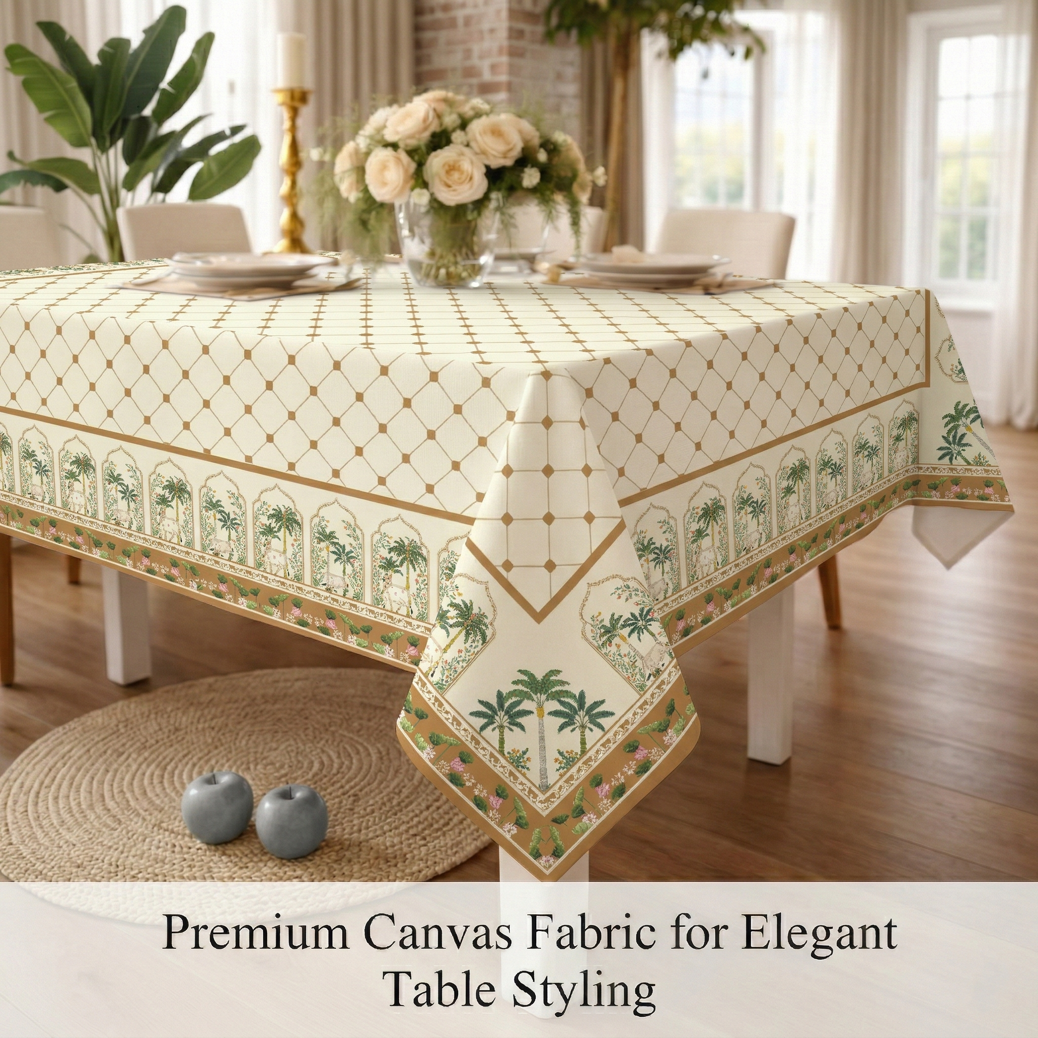54x78 Inches (Fits 4–6 Seater),Pichwai