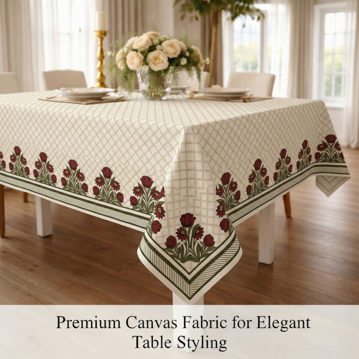60x90 Inches (Fits 6–8 Seater),Gulbahar