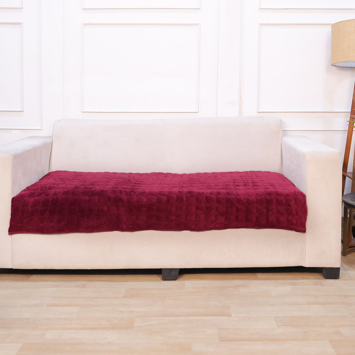3 Seater Half (70x30 Inch),Maroon