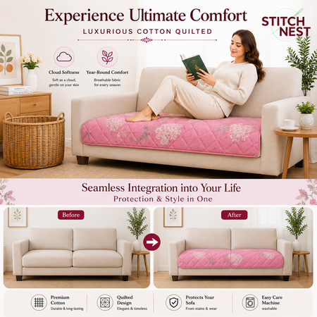 3 Seater (70x30 Inch),Rosewhisper