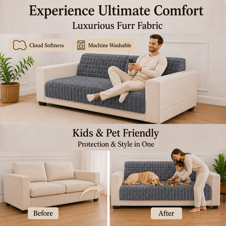 2 Seater Half (48x30 Inch),Grey