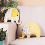 Load image into Gallery viewer, Pack of 2 Addorable Cuddly and Perfect Plush Cute Shaped Cushion for all ages - Yellow Elephant