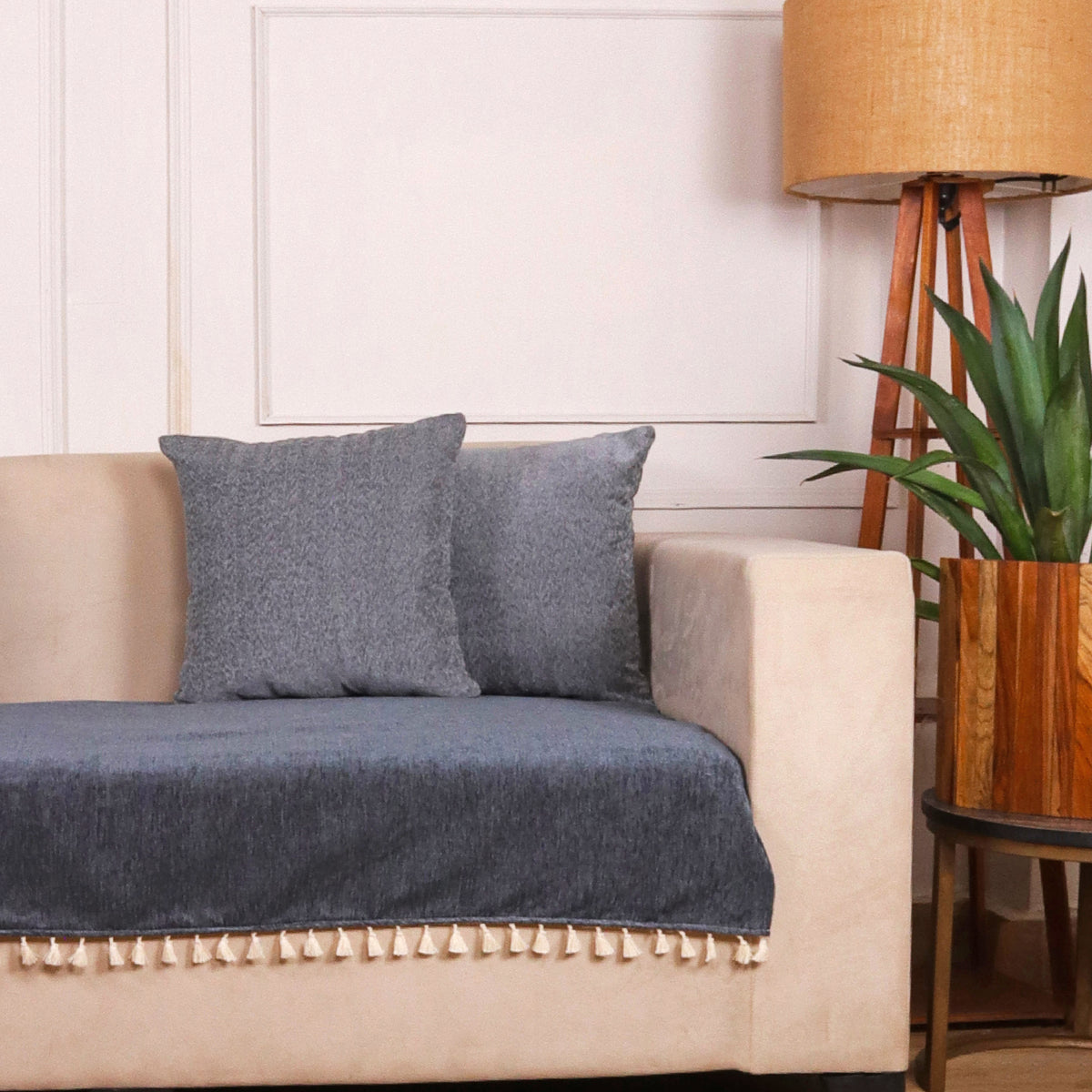 3 Seater Half (70x30 Inch),Dark Grey