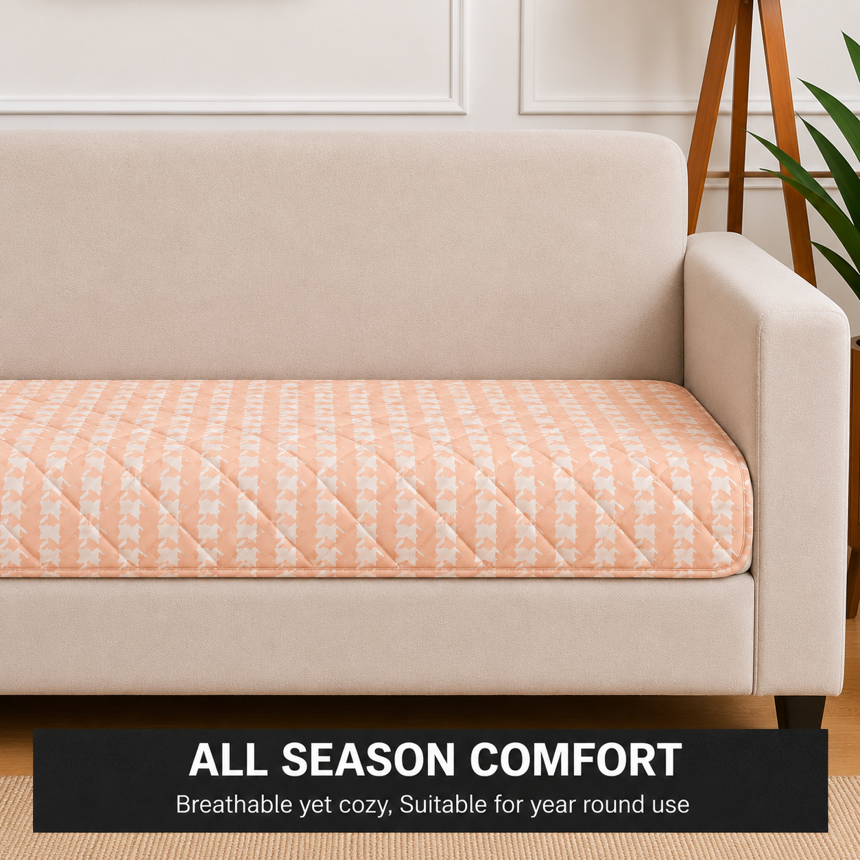 2 Seater (48x30 Inch),Peach Pixel
