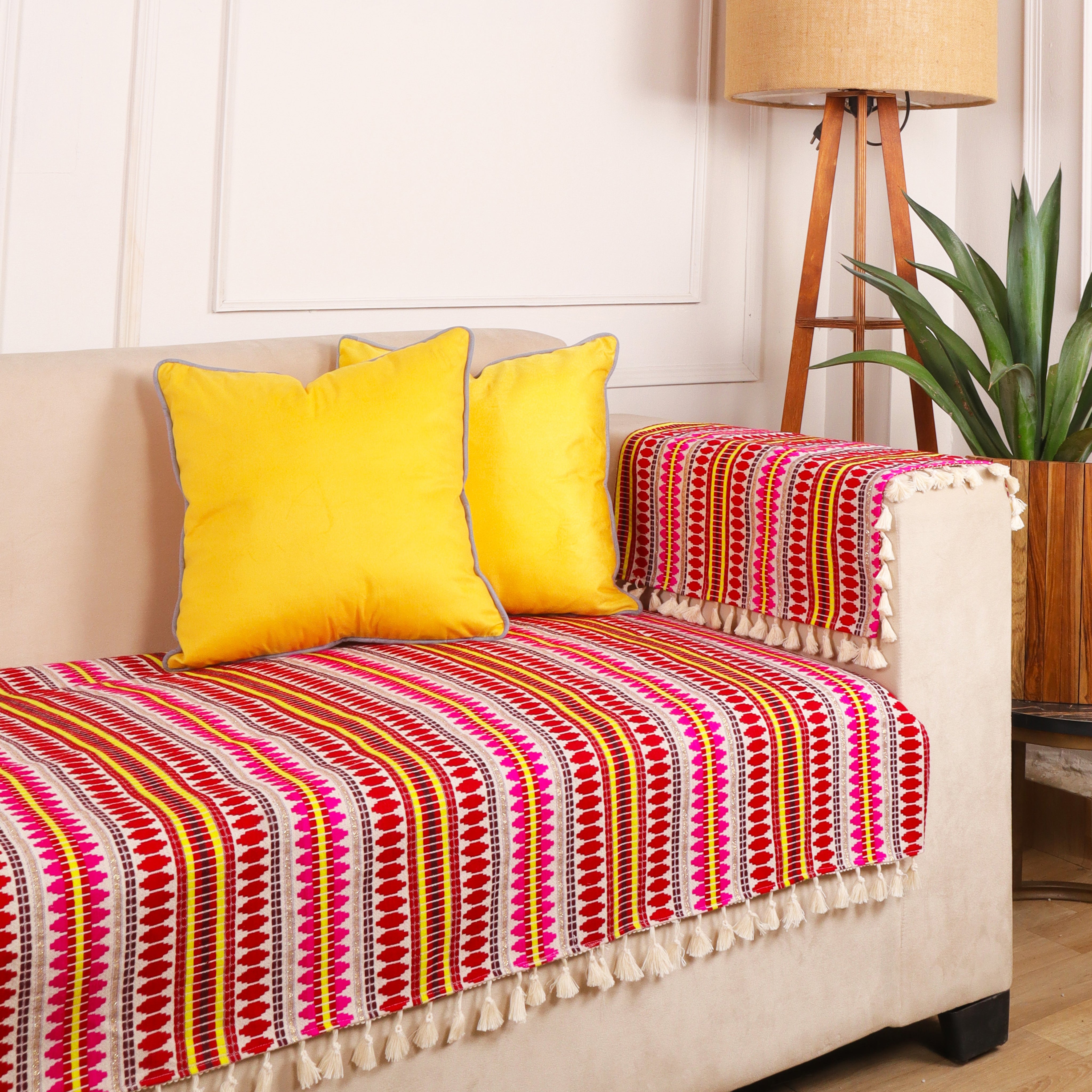 2 Seater Half (48x30 Inch),Red