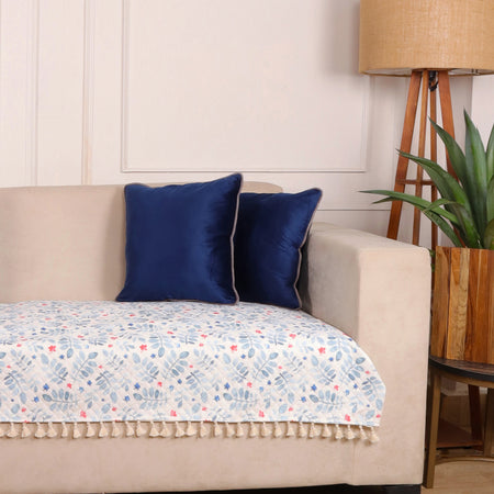 3 Seater Half (70x30 Inch),White (Leafpile)