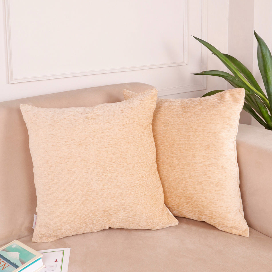 Luxury Chenille Cushion Covers with Soft Velvet Finish – Available in Sets of 2 & 5