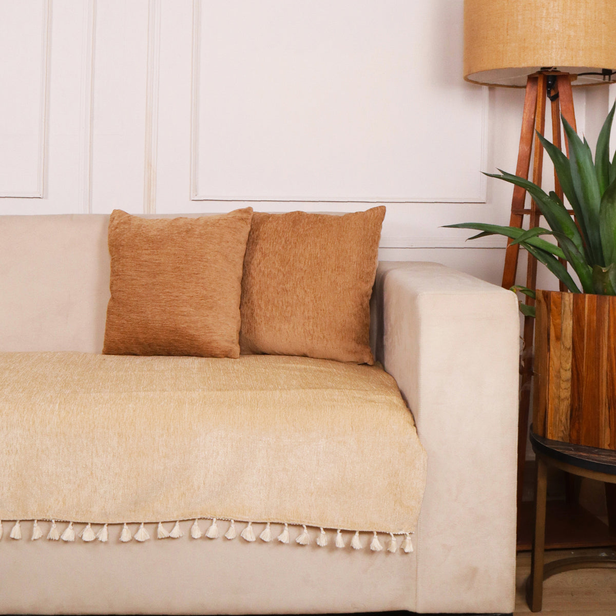 1 Seater Half (24x30 Inch),Light Beige