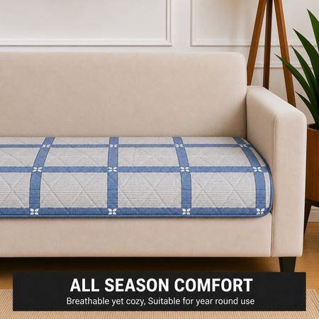 3 Seater (70x30 Inch),Azurecheck