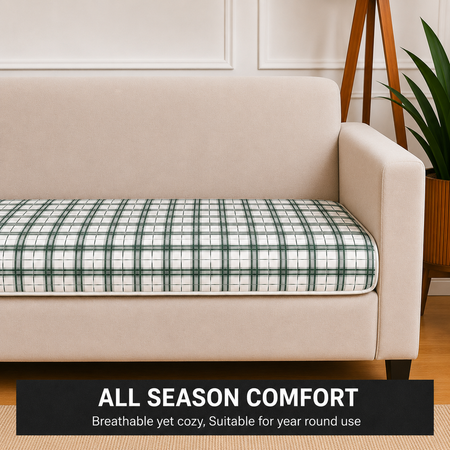 1 Seater (24x30 Inch),Cottage Check