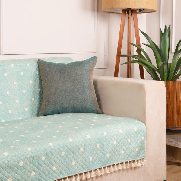 3 Seater Full (70x60 Inch),Green (Polka Dot)