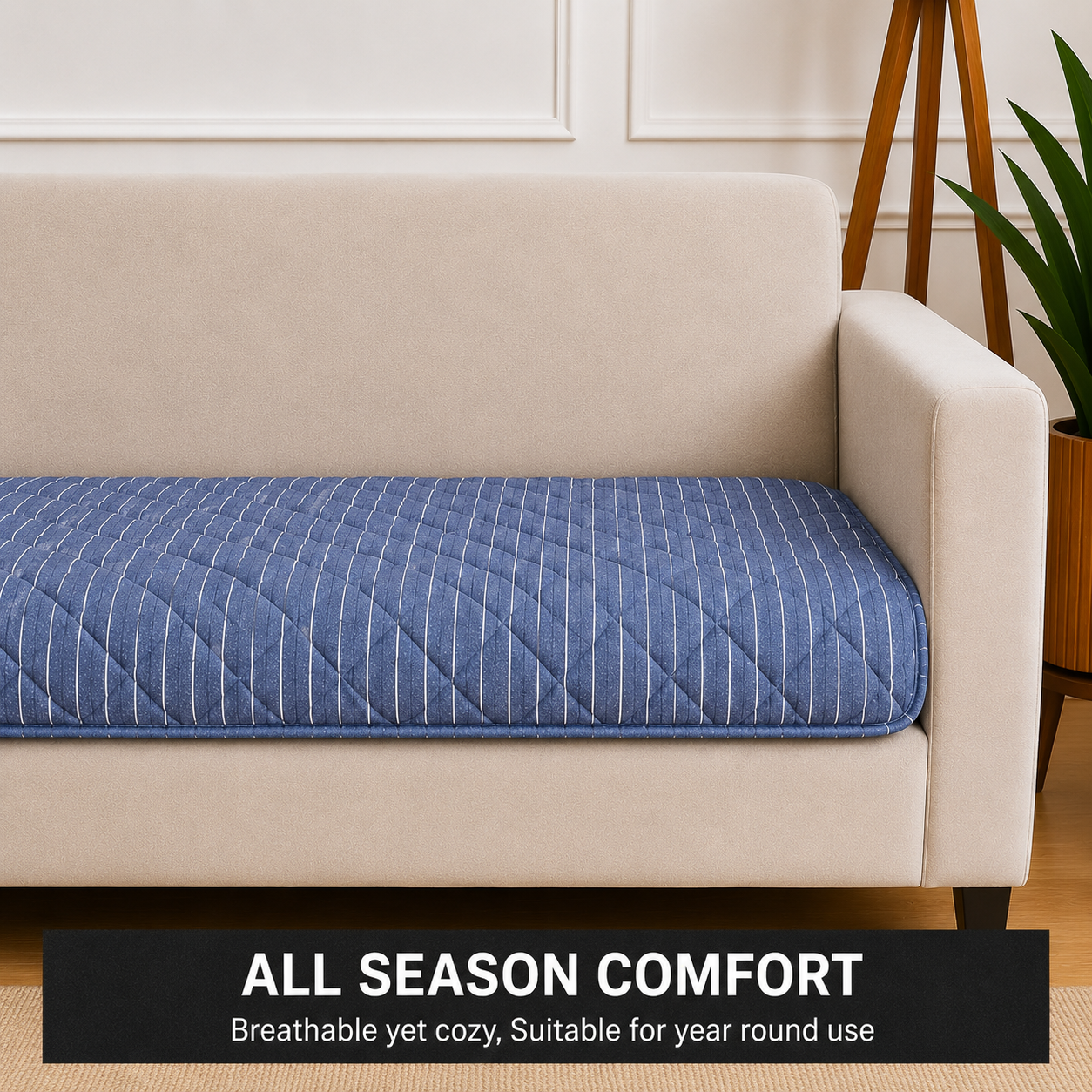 3 Seater (70x30 Inch),Oxford Blue