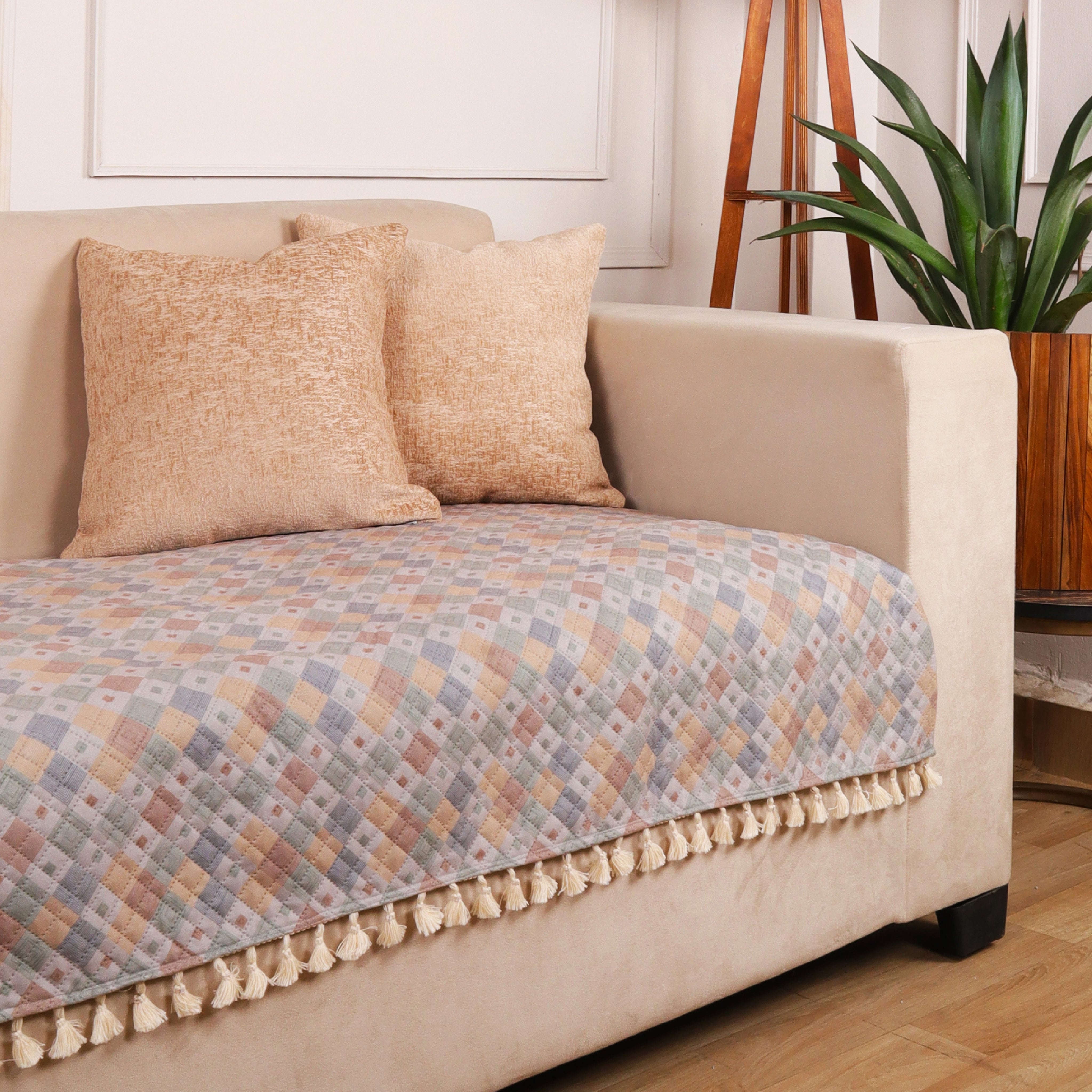 2 Seater Half (48x30 Inch),Multicolor