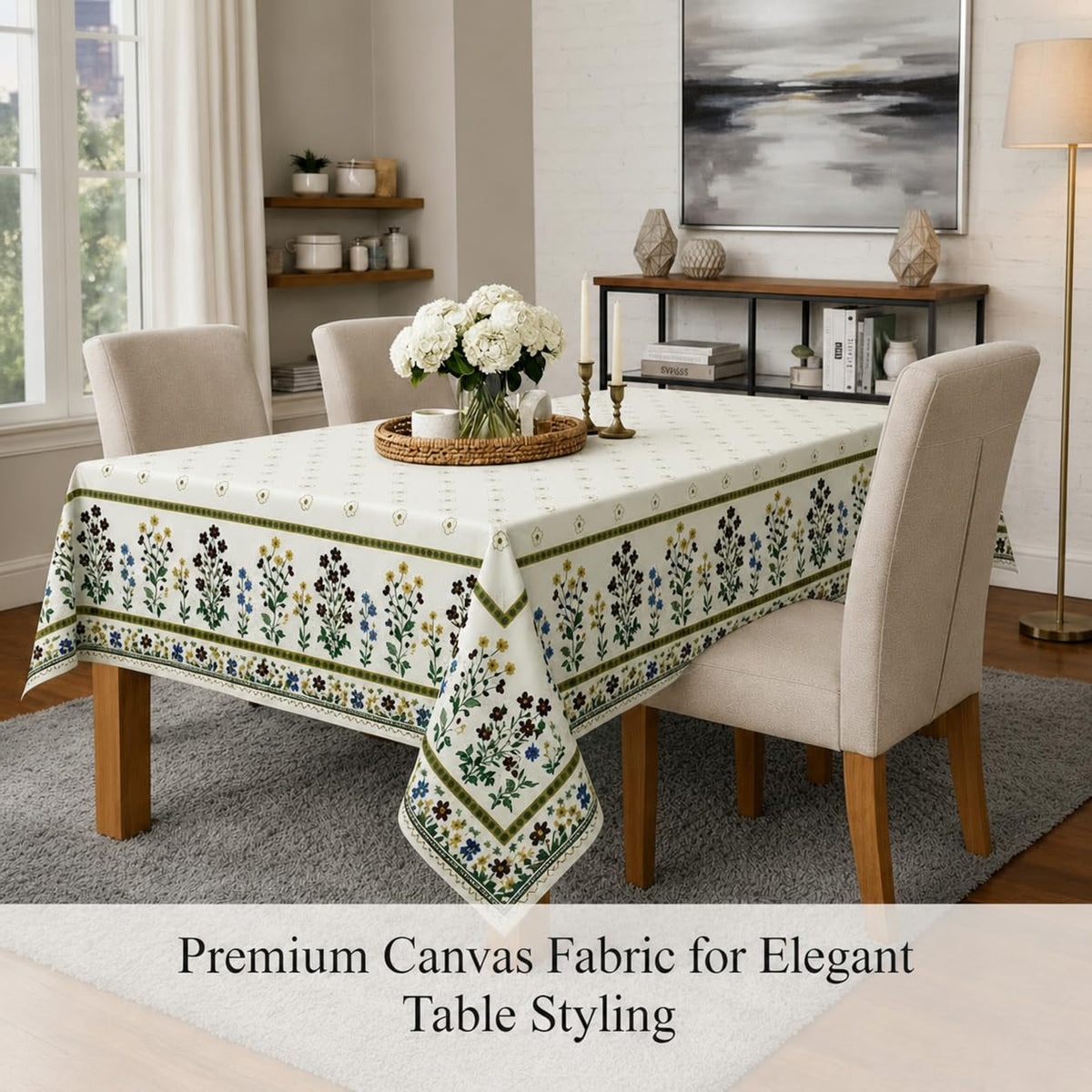 Table Cover (54x78 Inch) + Cushion Cover (16x16 Inch)
