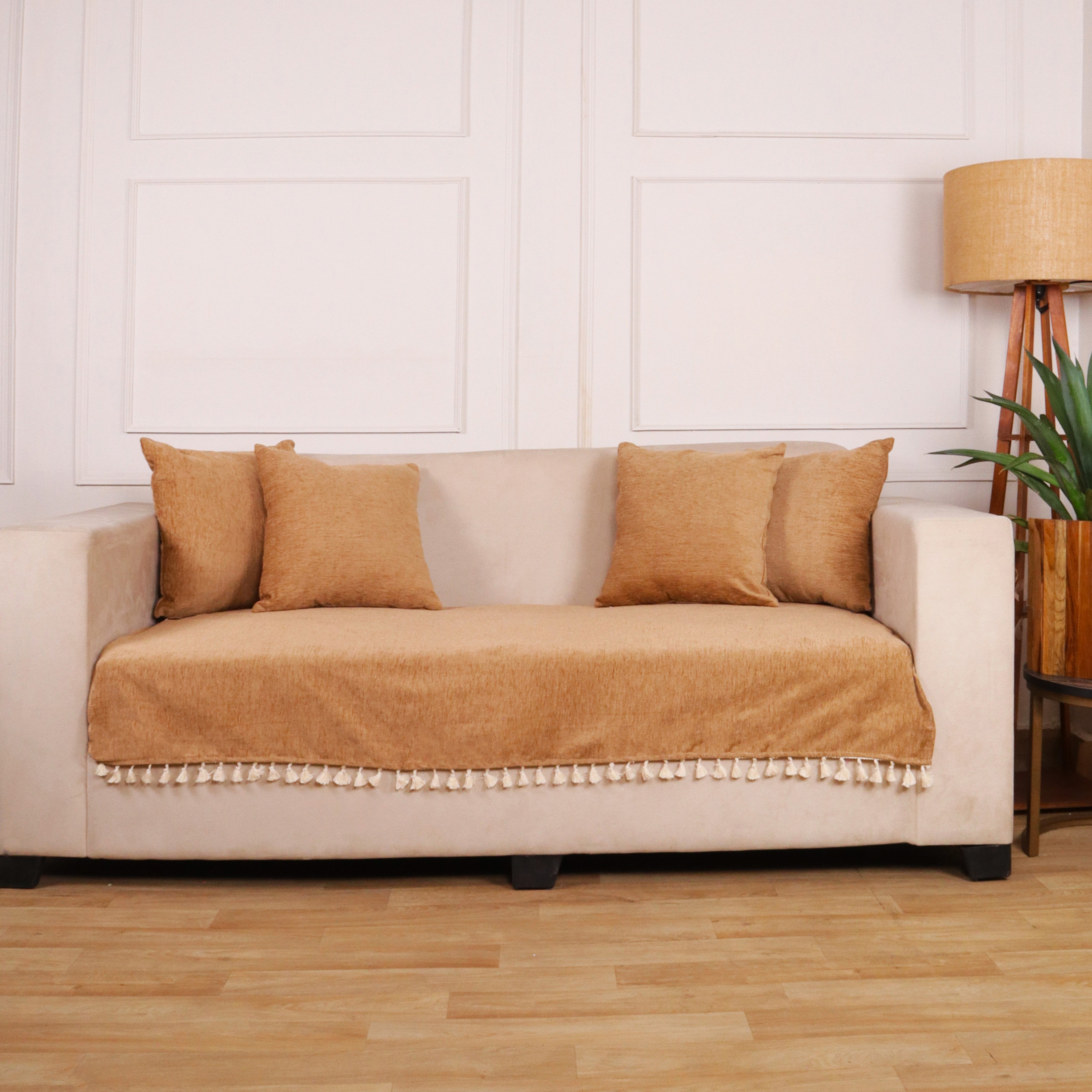 2 Seater Half (48x30 Inch),Dark Beige