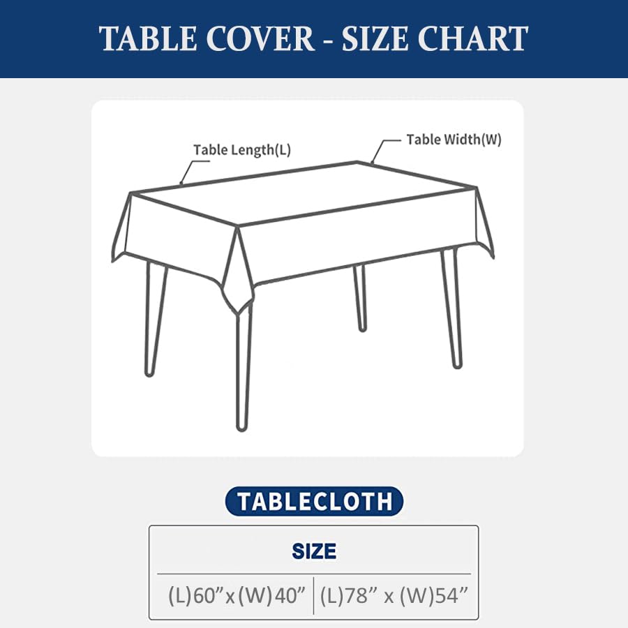 Aztec Blue Woven Fabric Table Cover with Lace