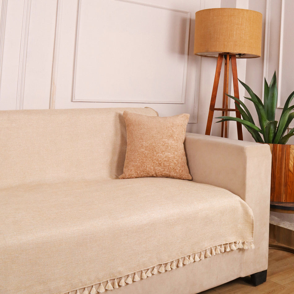 Jute Sofa Cover – 1, 2 & 3 Seater | Available in 8 Elegant Colors