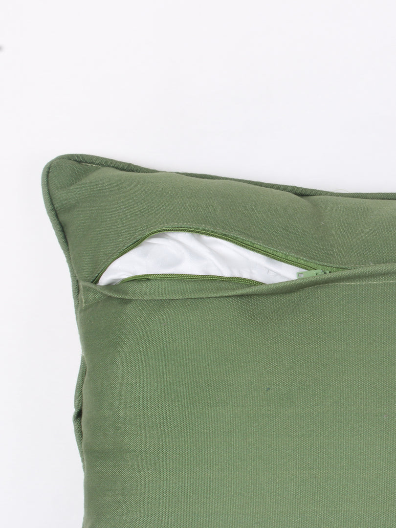 Polycotton Tufted Cushion Cover | Pack of 1 | Ideal for sofas, beds, and lounge chairs