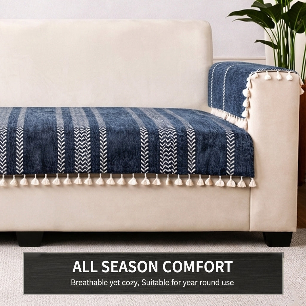 2 Seater Half (48x30 Inch),Blue