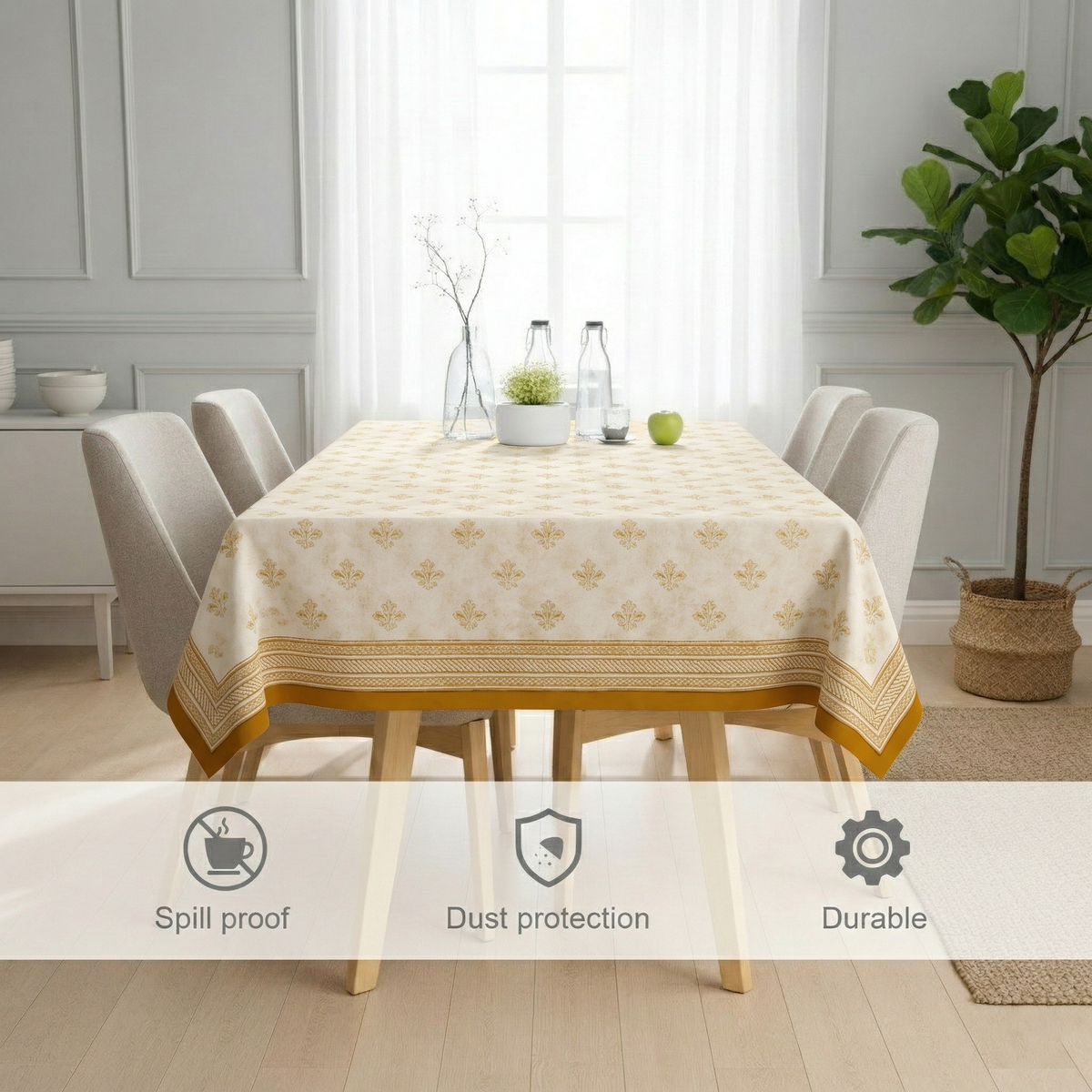 60x90 Inches (Fits 6–8 Seater)