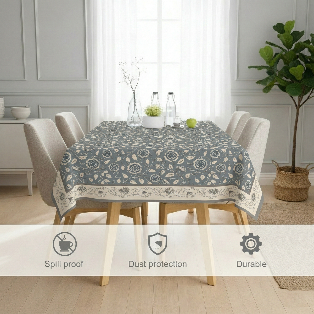 60x90 Inches (Fits 6–8 Seater)