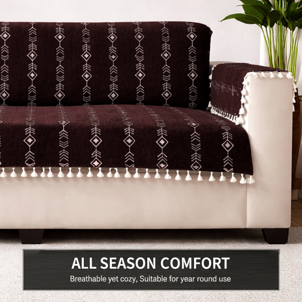 1 Seater Full (24x60 Inch),Brown (Arrow)