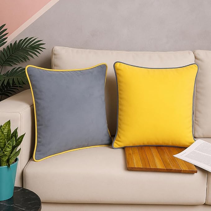3 Seater (Half) - 70x27 Inches|2|Yellow