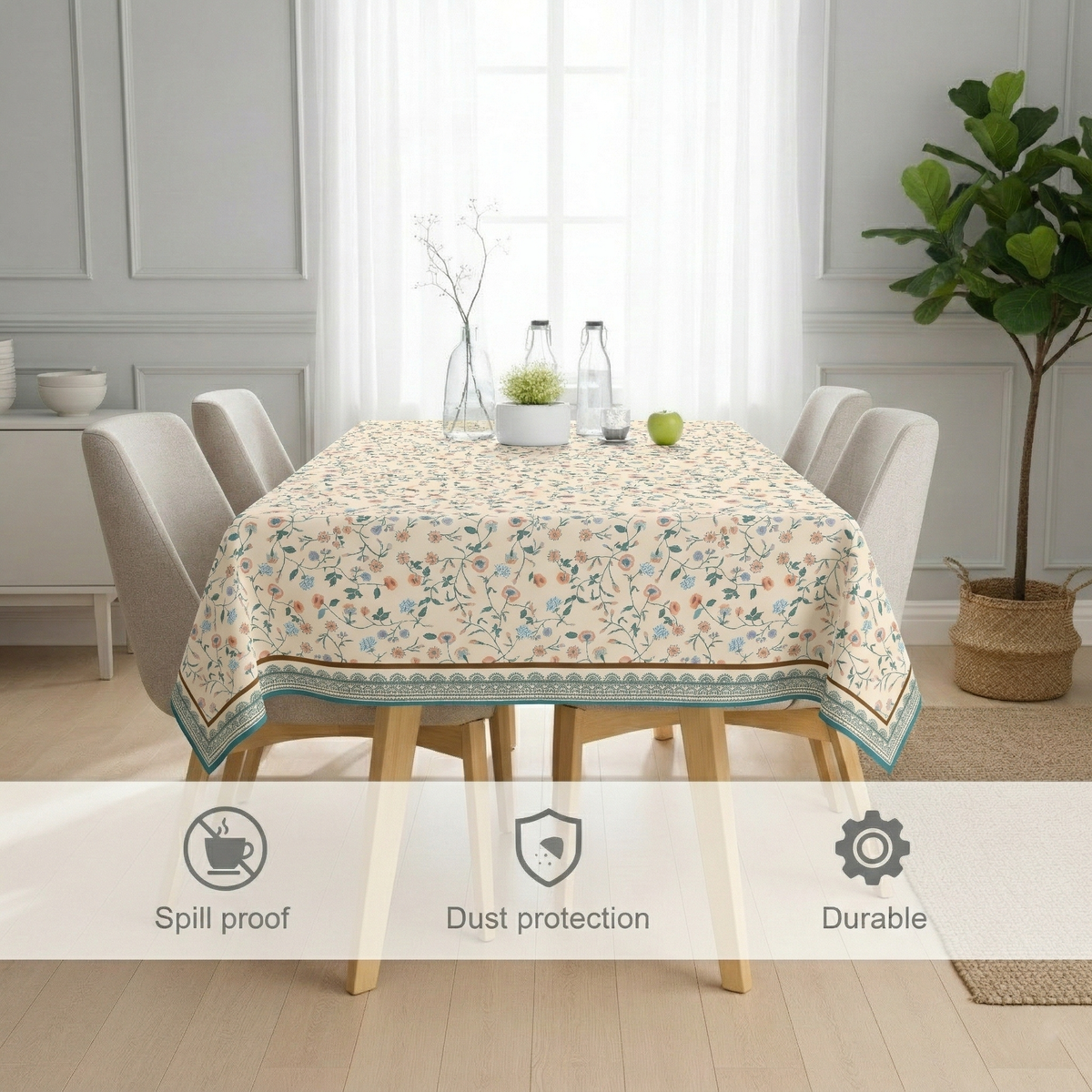 54x78 Inches (Fits 4–6 Seater)