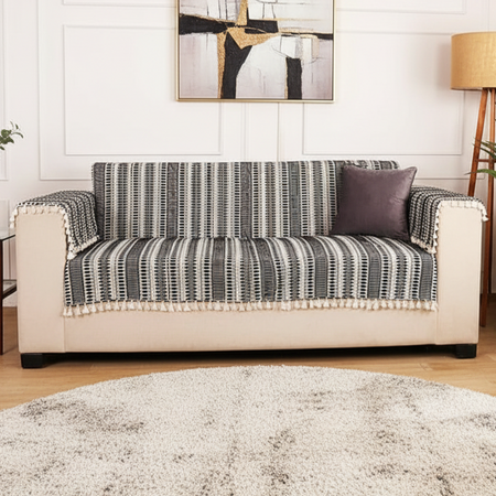 3 Seater Sofa Cover + 6 Chair Covers,Midnight