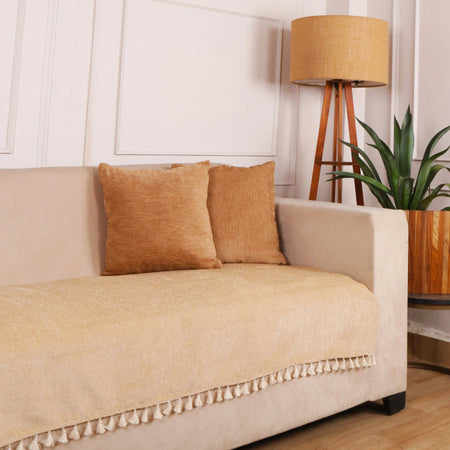 3 Seater Half (70x30 Inch),Light Beige