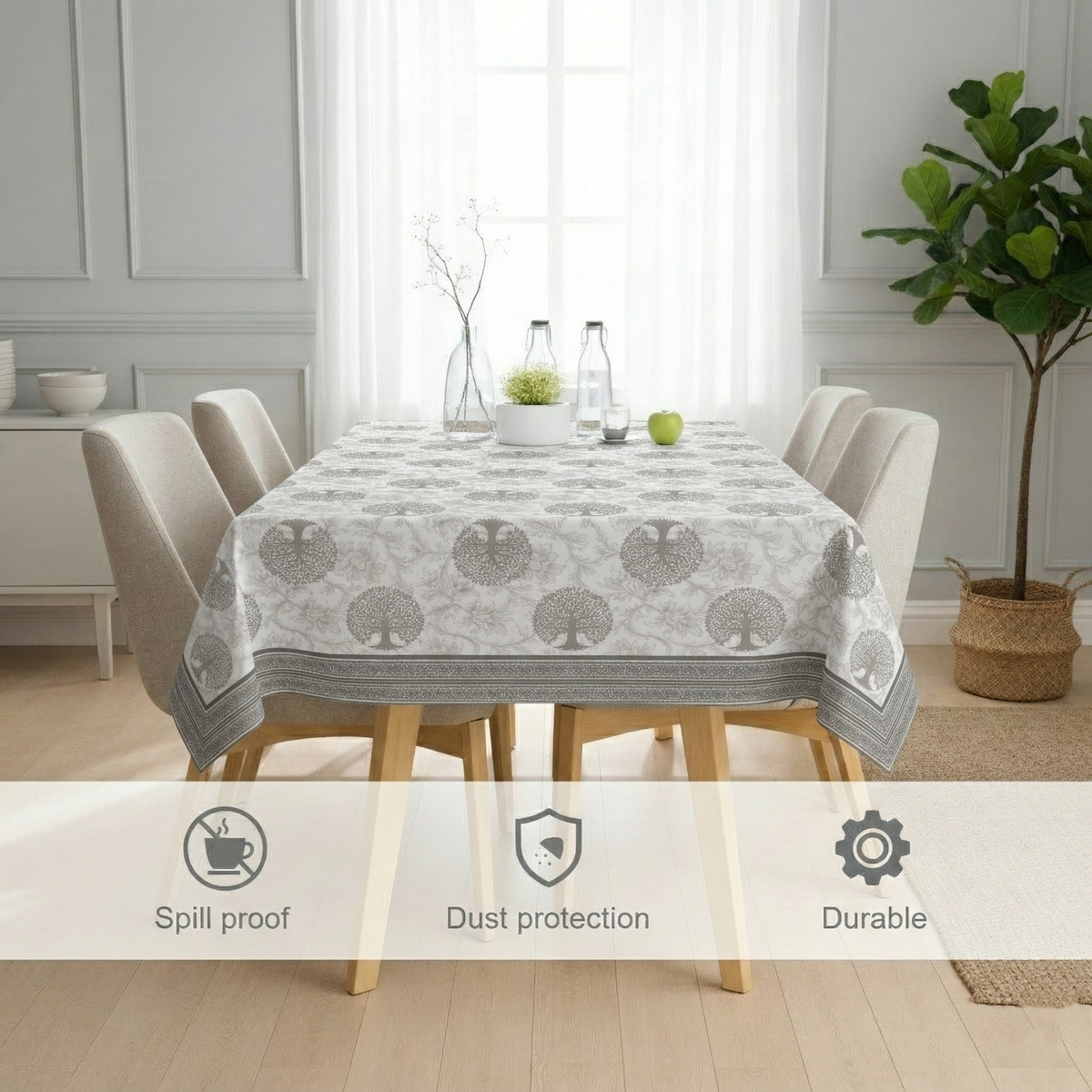 54x78 Inches (Fits 4–6 Seater)