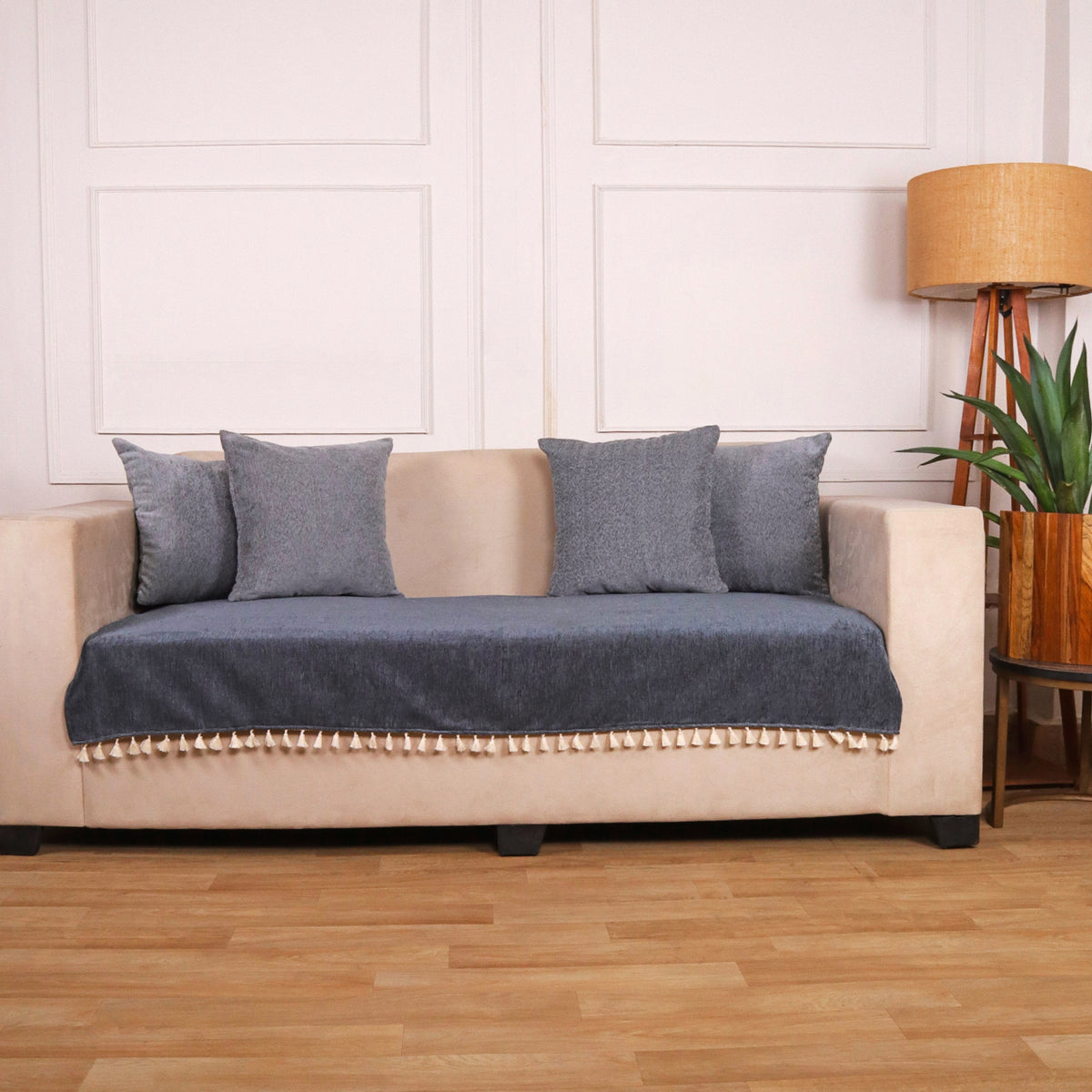 2 Seater Half (48x30 Inch),Dark Grey