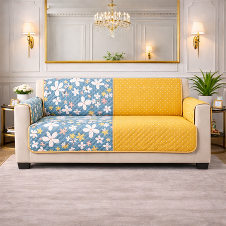 3 Seater (70x60 Inch),Lightblue