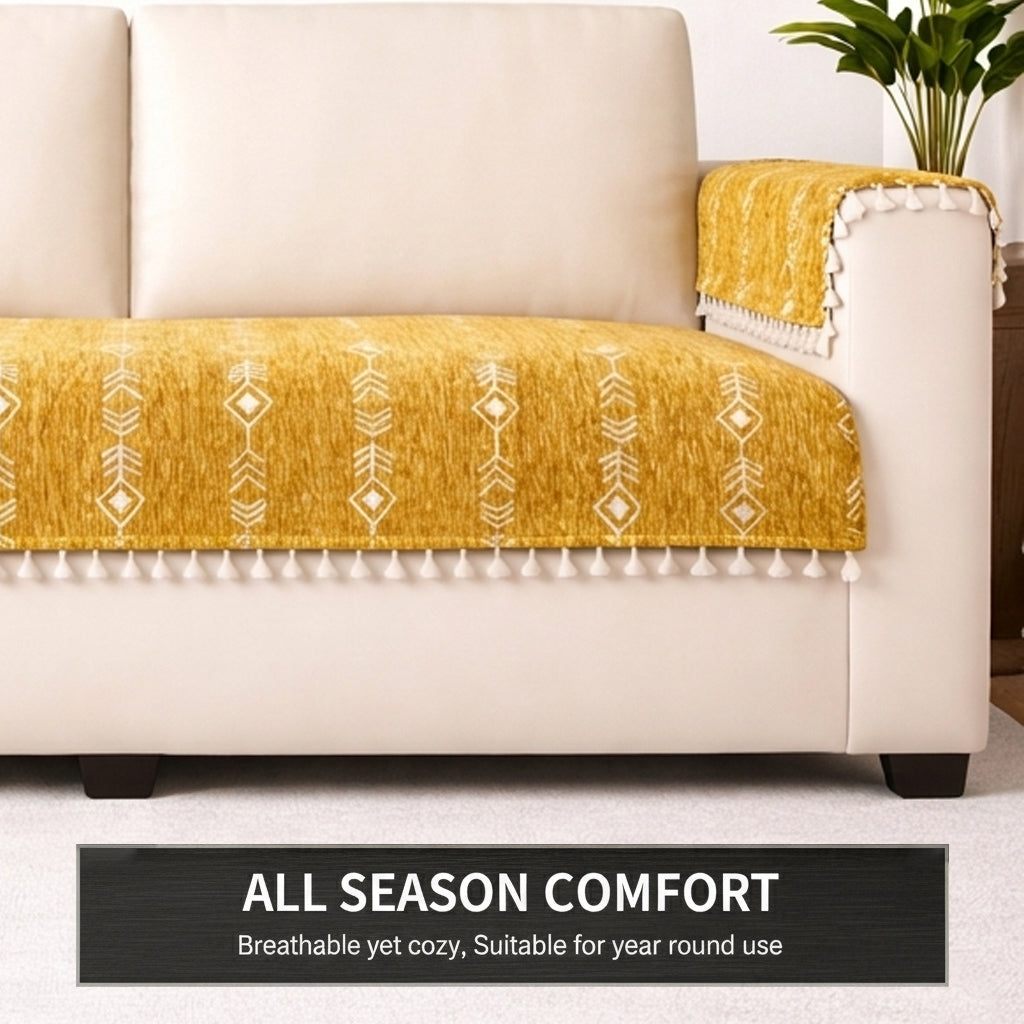 3 Seater Half (70x30 Inch),Yellow