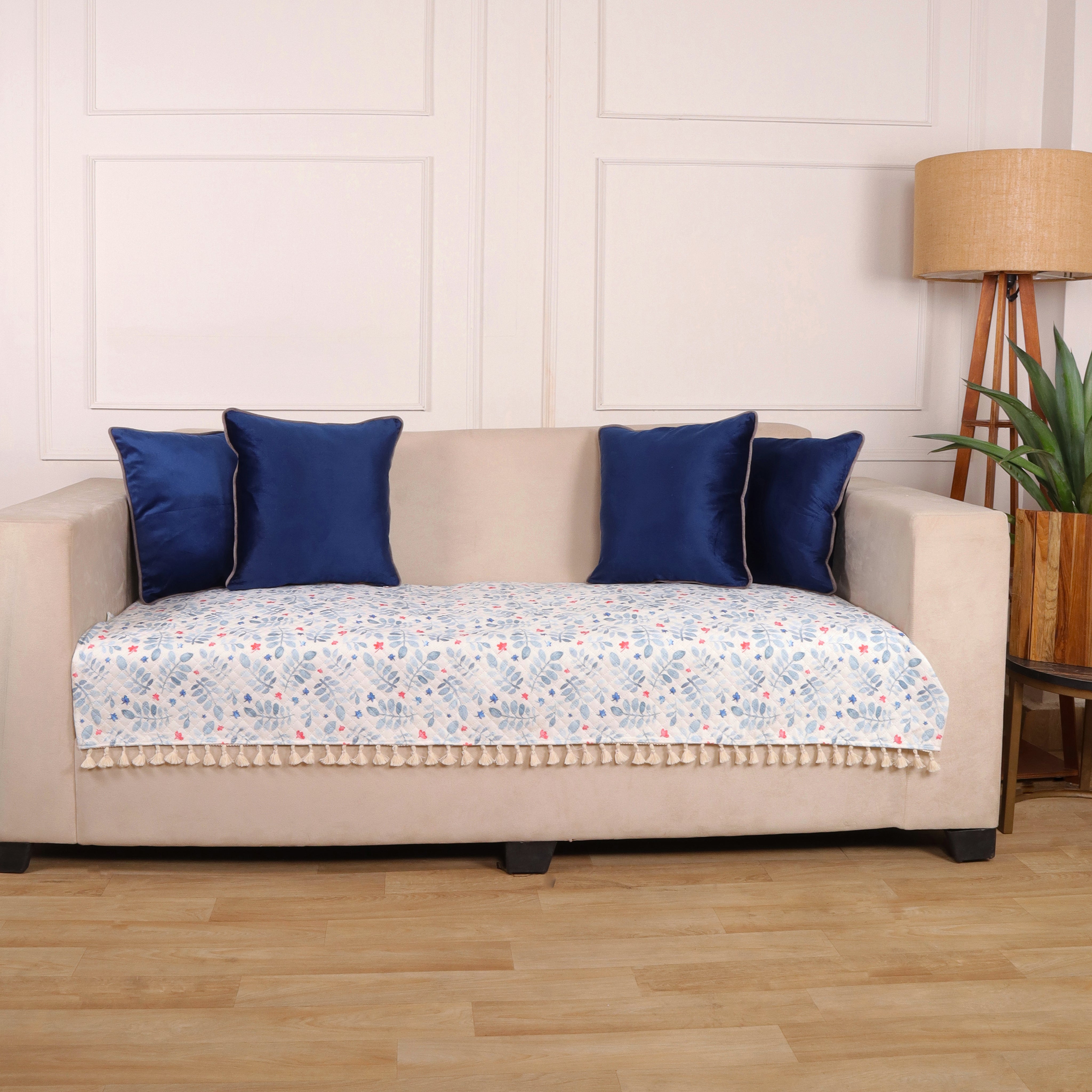 2 Seater Half (48x30 Inch),White (Leafpile)