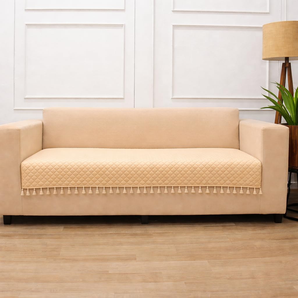 3 Seater + 16x16 Inches (set of 5),beige