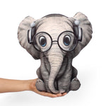Load image into Gallery viewer, Pack of 2 Addorable Cuddly and Perfect Plush Cute Shaped Cushion for all ages - Monkey &amp; Elephant