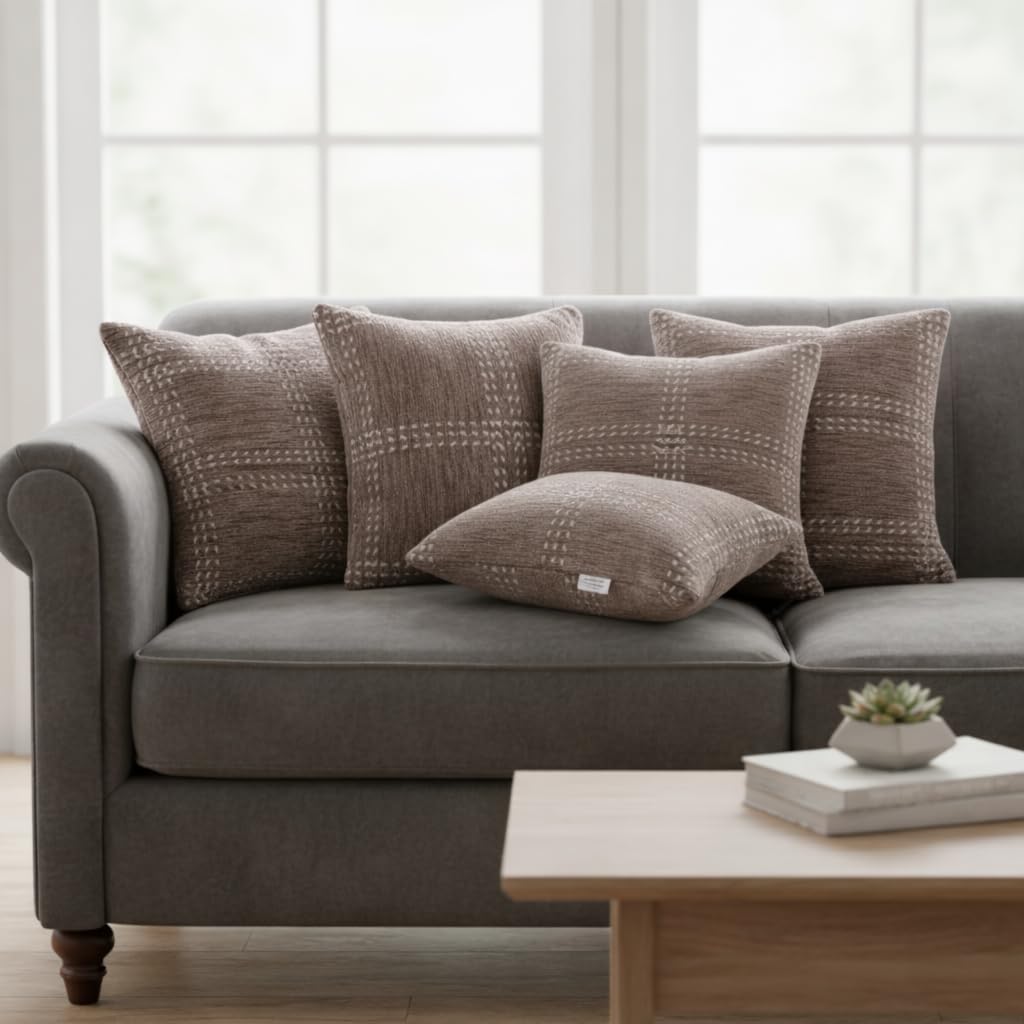 Set of 5 (16x16 inches),Beige