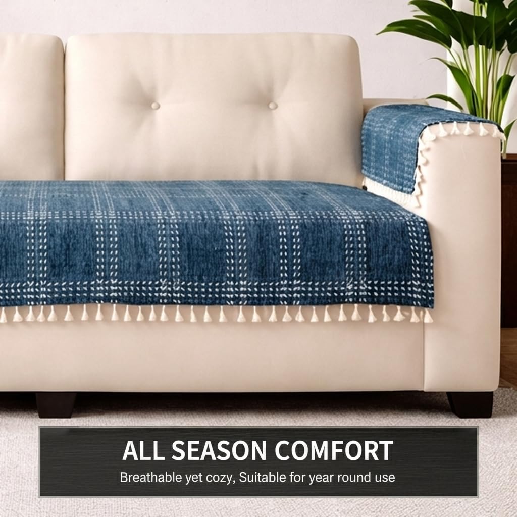 4 Seater Half (96x30 Inch),Blue