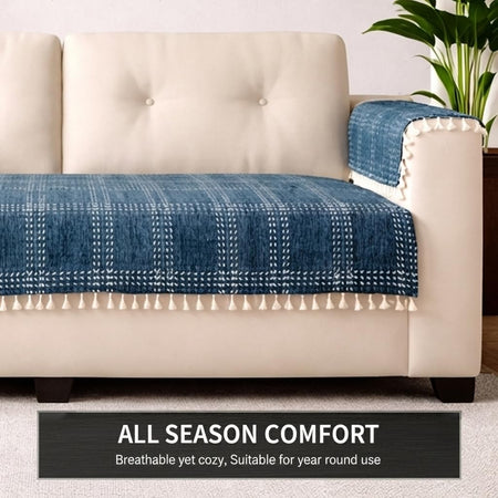 2 Seater Half (48x30 Inch),Blue