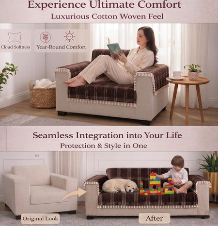 1 Seater Half (24x30 Inch),Brown