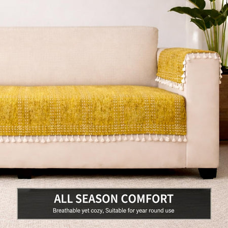 4 Seater Half (96x30 Inch),Yellow