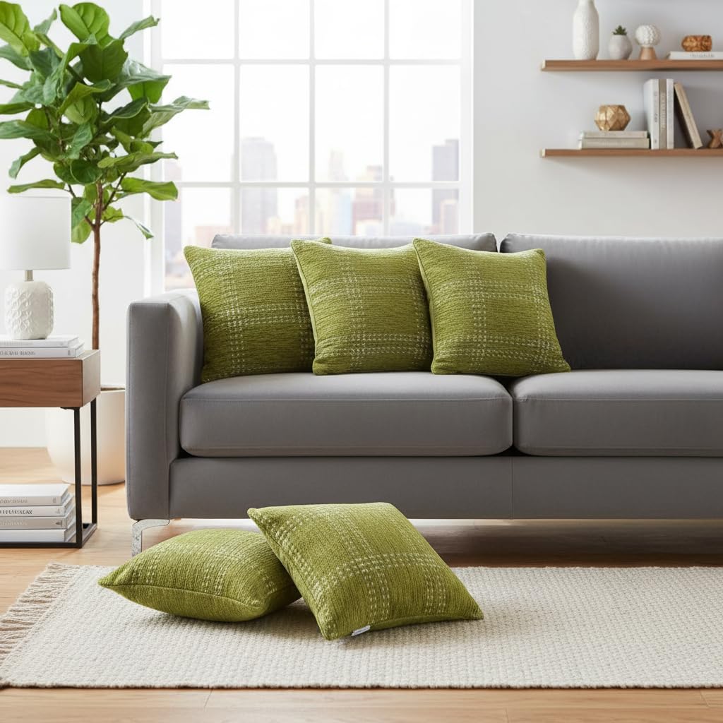 Set of 5 (16x16 inches),Green