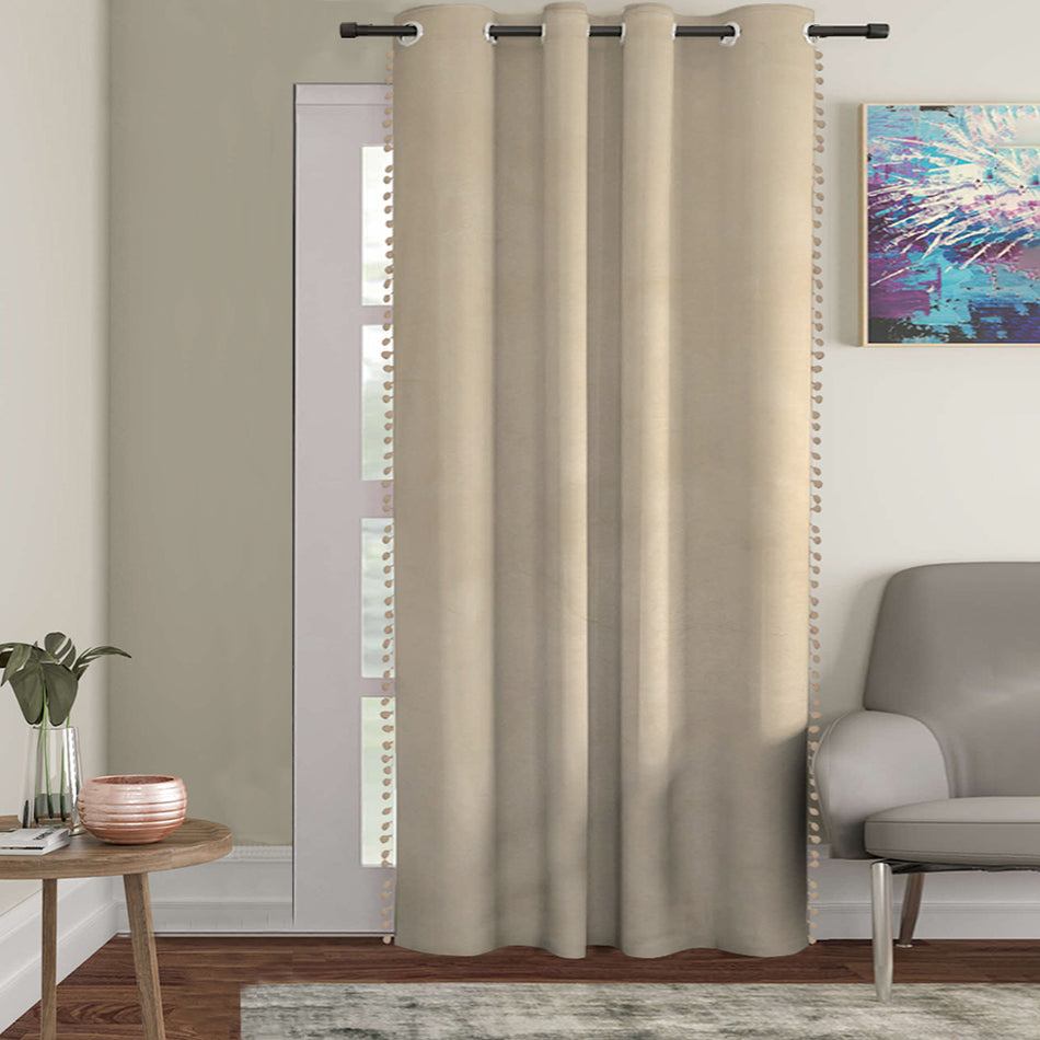 Velvet Room Darkening Window Curtains – Soft Touch Premium Fabric | 7ft & 9ft Long