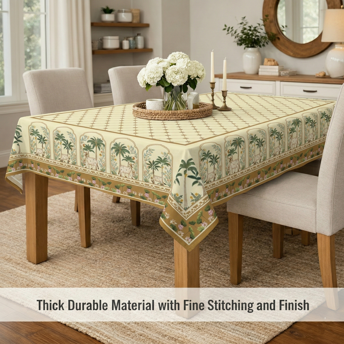 60x90 Inches (Fits 6–8 Seater)